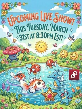 Playful Fish Pond Poster - Colorful Artwork